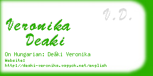 veronika deaki business card
